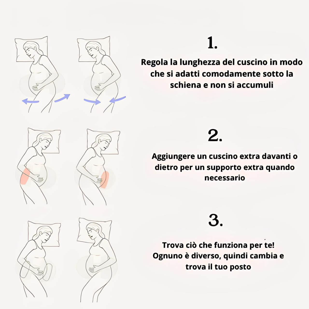 Cuscino Lasora per la tua maternità.